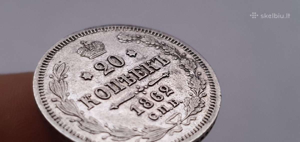 1862 20 kapeiku Unc - nuotraukos Nr. 3