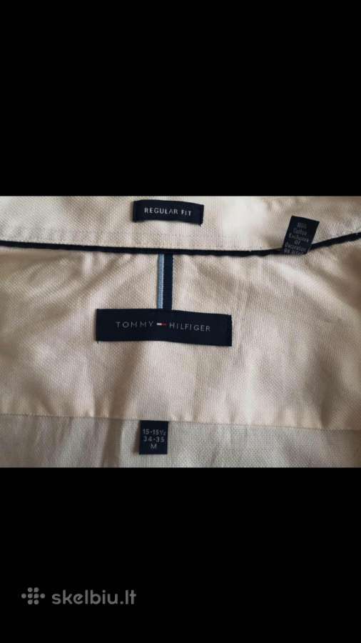 Tommy Hilfiger balti klasikiniai marskiniai - nuotraukos Nr. 3