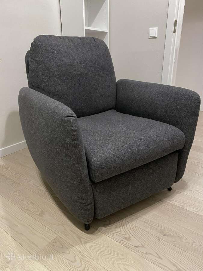 Fotelis Ikea Ekolsund su kojų atrama
