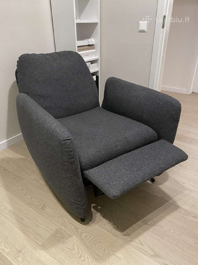Fotelis Ikea Ekolsund su kojų atrama - nuotraukos Nr. 2