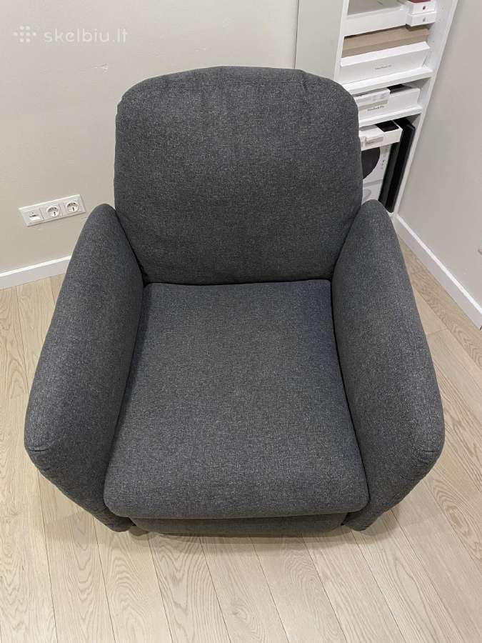 Fotelis Ikea Ekolsund su kojų atrama - nuotraukos Nr. 3
