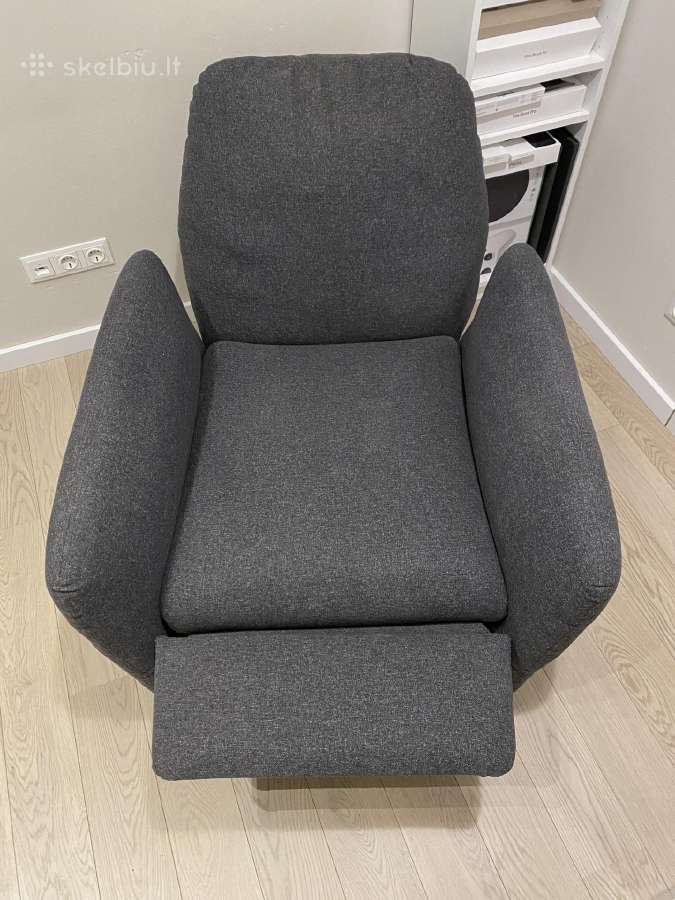 Fotelis Ikea Ekolsund su kojų atrama - nuotraukos Nr. 4