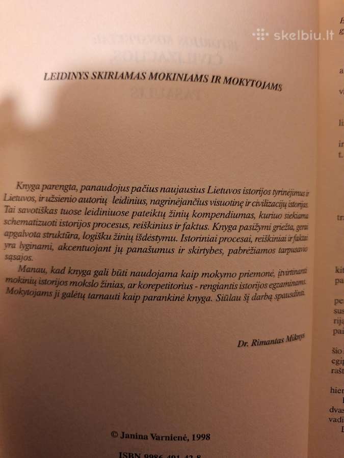 Istorijos konspektai. J. Varnienė 1999m. - nuotraukos Nr. 4