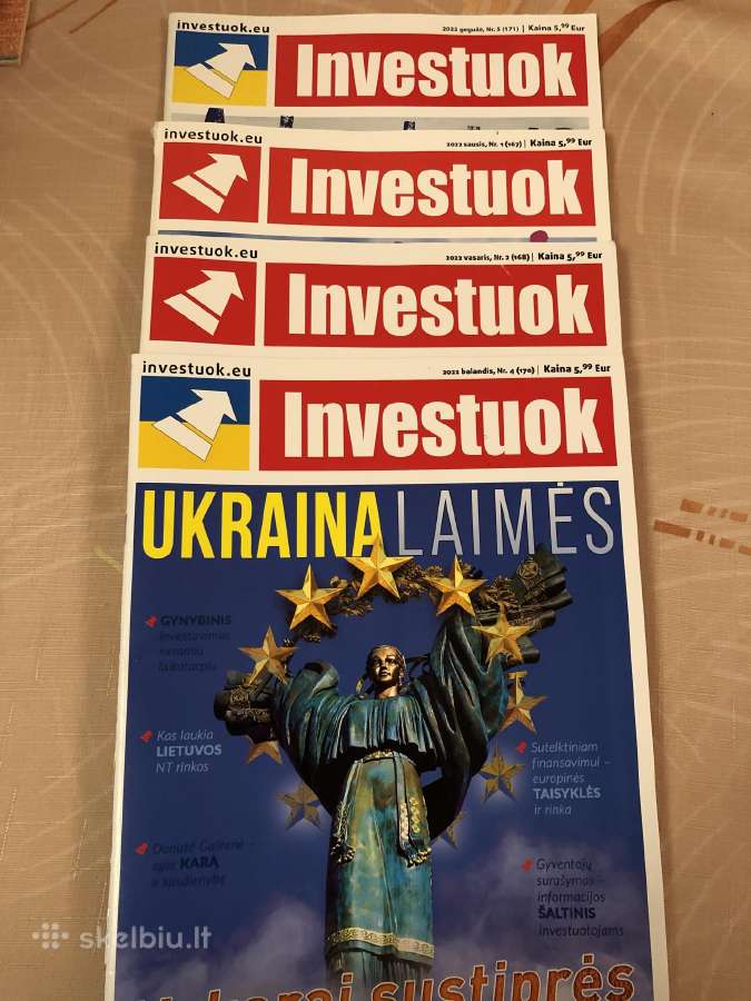Investuok žurnalų rinkinys 4 vnt