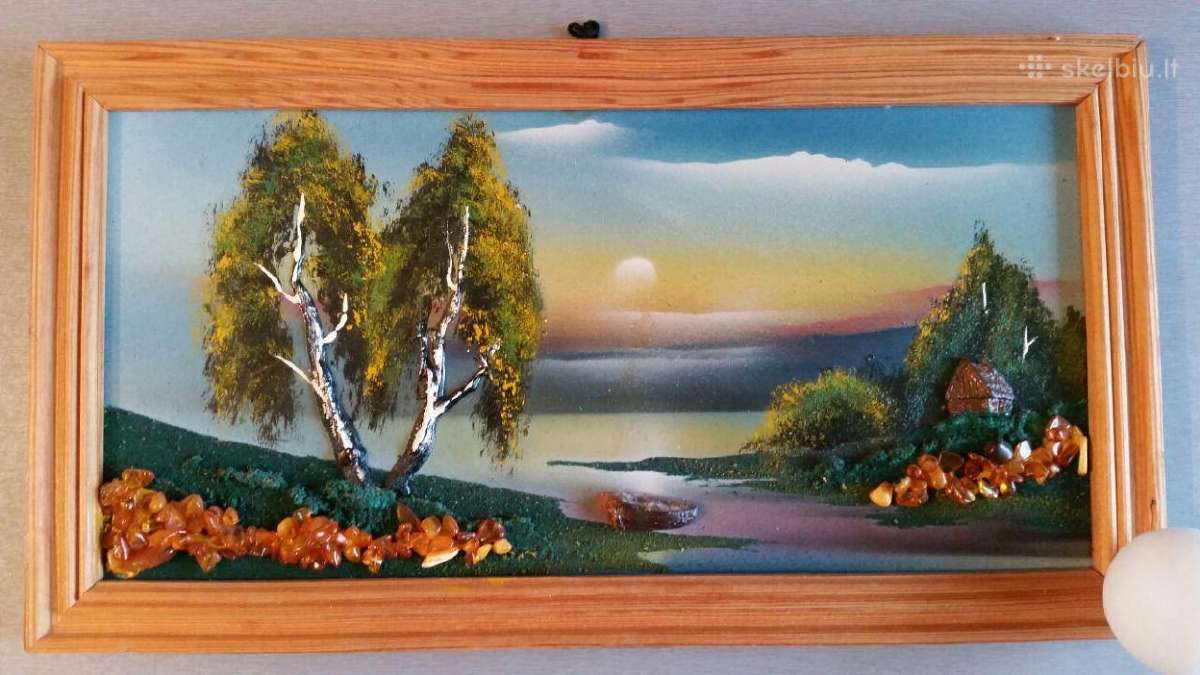 Gintarinis Paveikslas 33x18cm