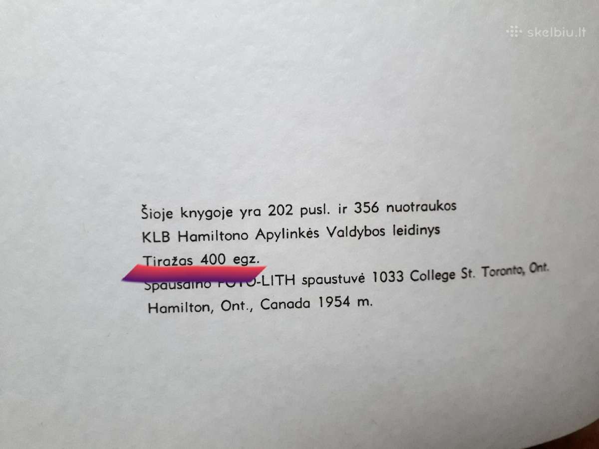 "Lietuviai Hamiltone 1948-1954" 1954 leidimo metai - nuotraukos Nr. 4