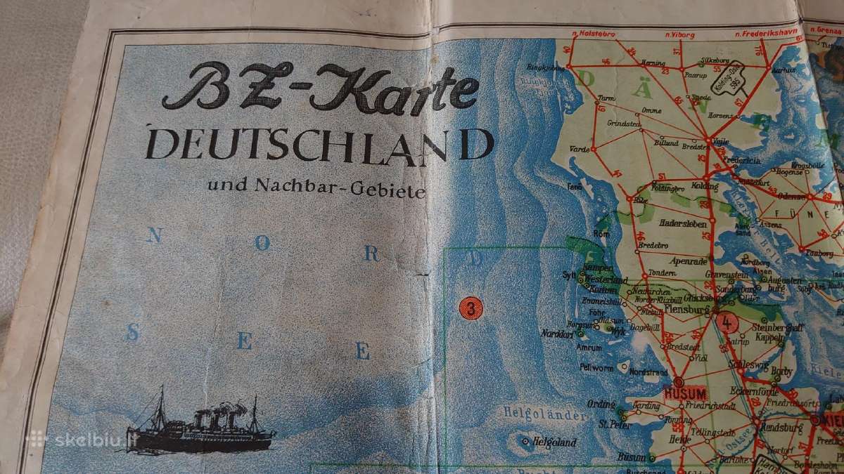 Vokietijos kelių žemėlapis 1940 m. - nuotraukos Nr. 4