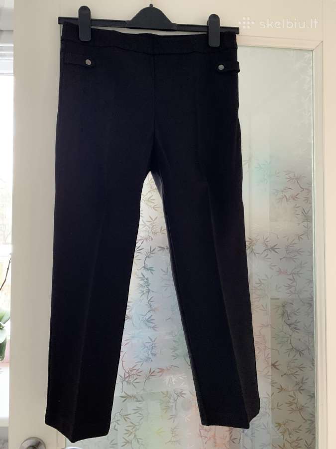 Juodos Benetton kelnės 42d L/XL, trumpintas modeli