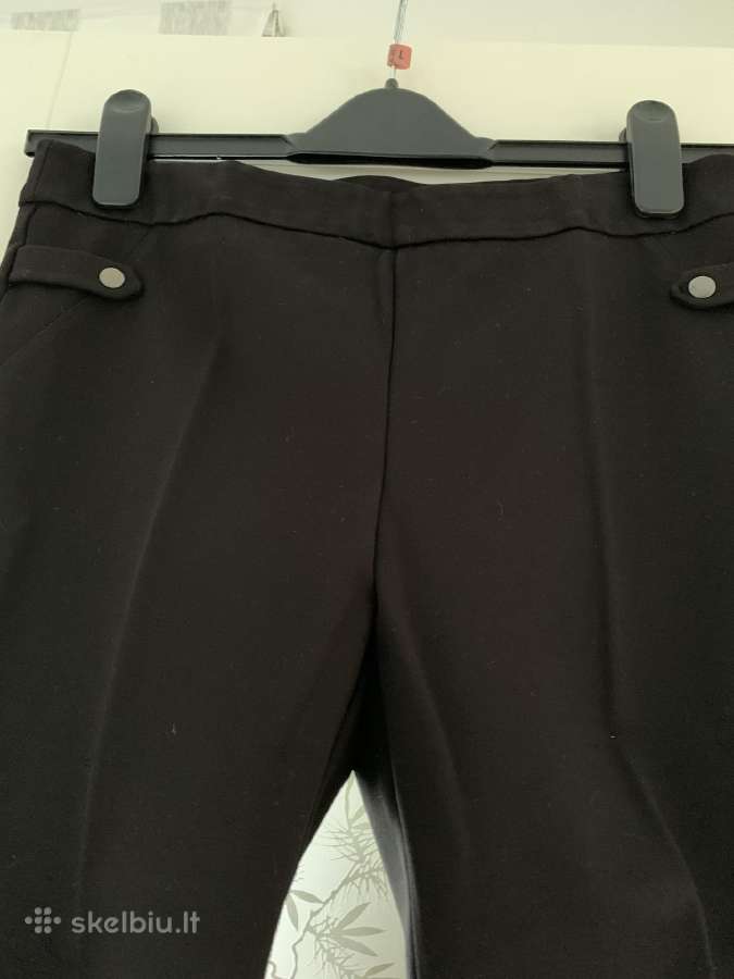 Juodos Benetton kelnės 42d L/XL, trumpintas modeli - nuotraukos Nr. 3