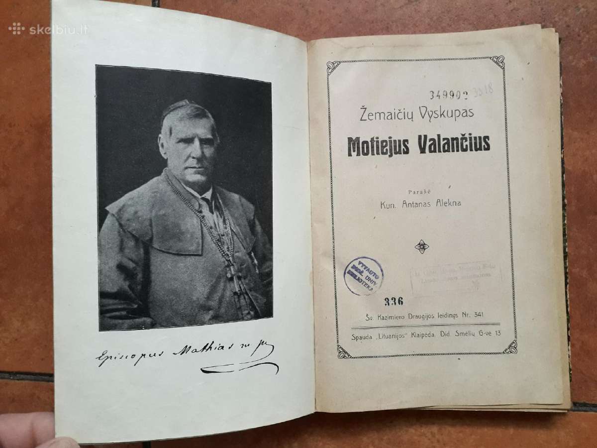 Knyga iš prof. Vaclovo Biržiškos bibliotekos - nuotraukos Nr. 2