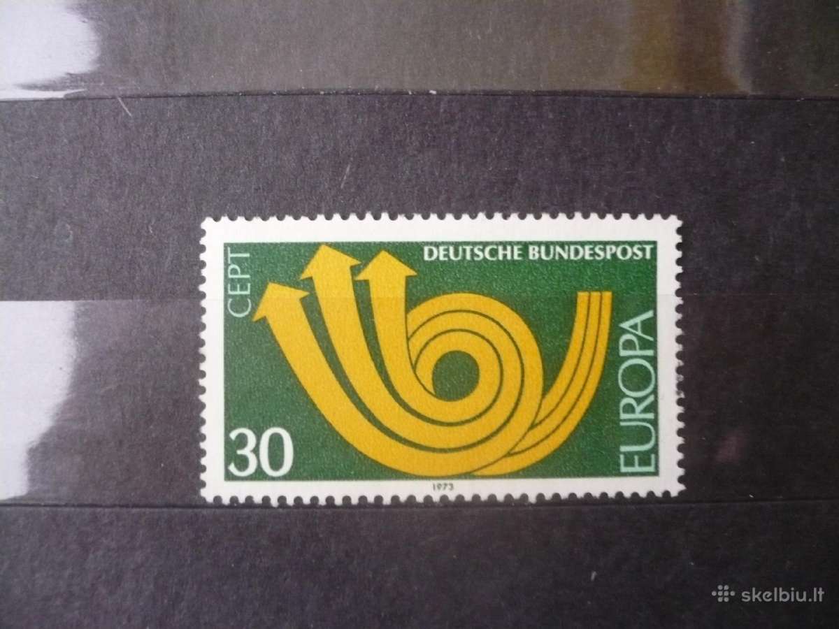 1973 m. Europa pašto ženklai Mhn