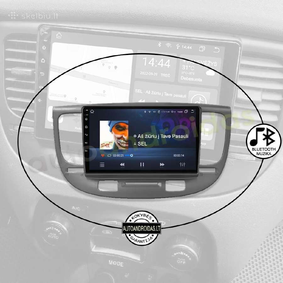 Kia Rio 2 2005-11 Android multimedia GPS/WiFi/usb - nuotraukos Nr. 6