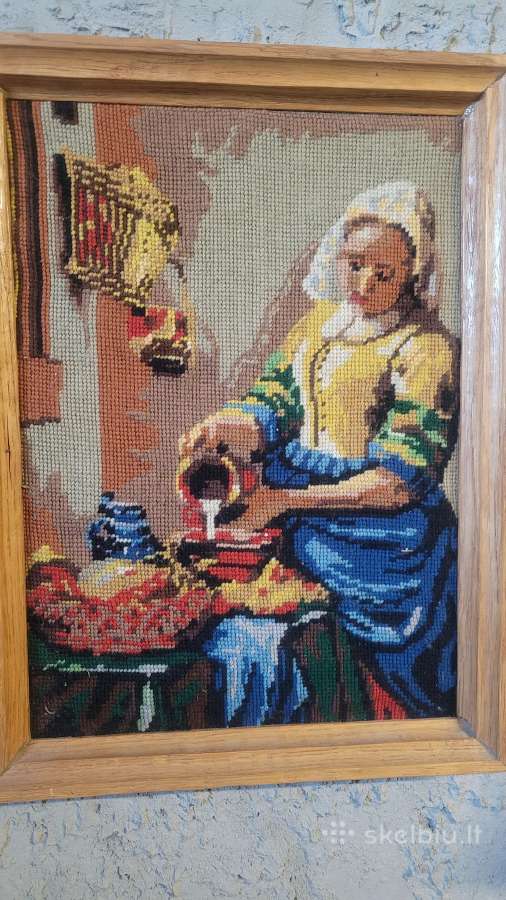 Parduodu siuvinėtą paveikslą 42/32cm