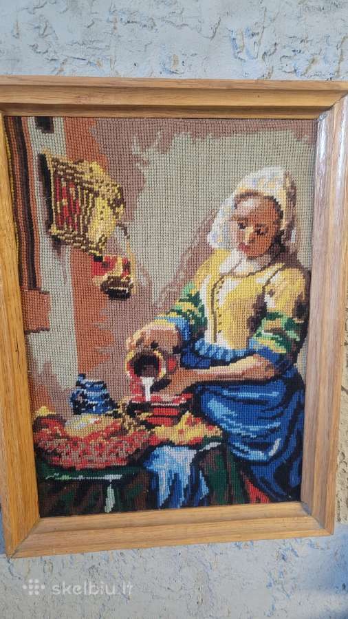 Parduodu siuvinėtą paveikslą 42/32cm - nuotraukos Nr. 4