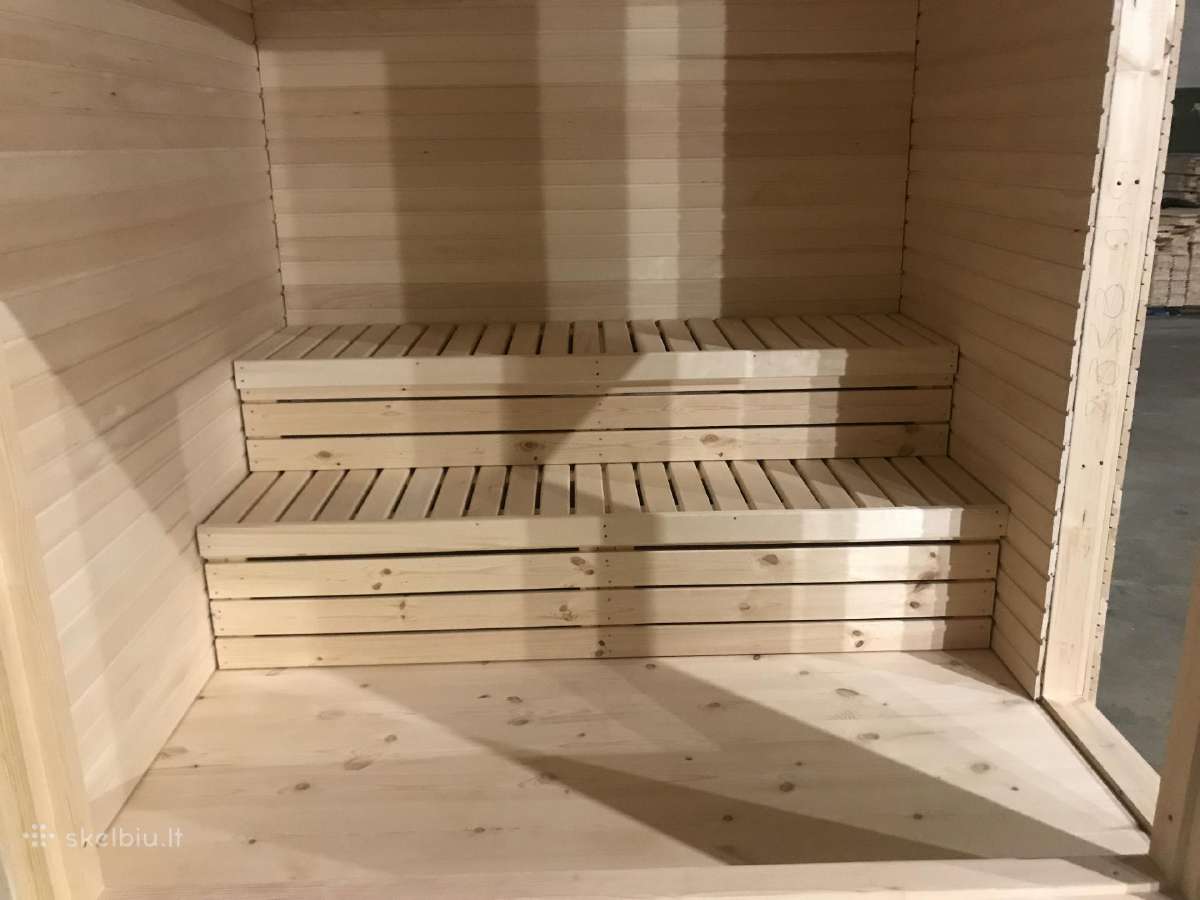 Lauko pirtis - modulinė sauna "Ausra"- 2.3 x 2.3 m - nuotraukos Nr. 7