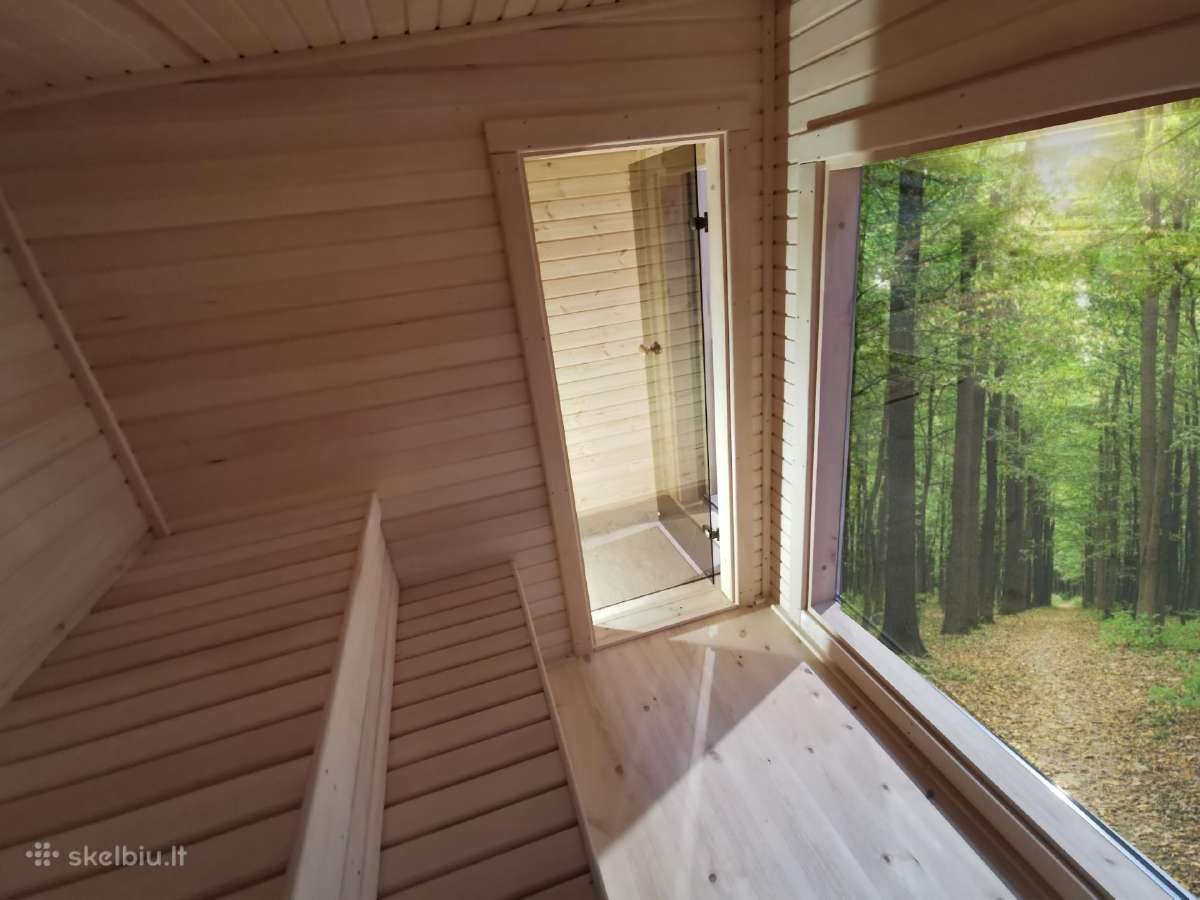 Lauko pirtis - modulinė sauna "Ausra"- 2.3 x 2.3 m - nuotraukos Nr. 15