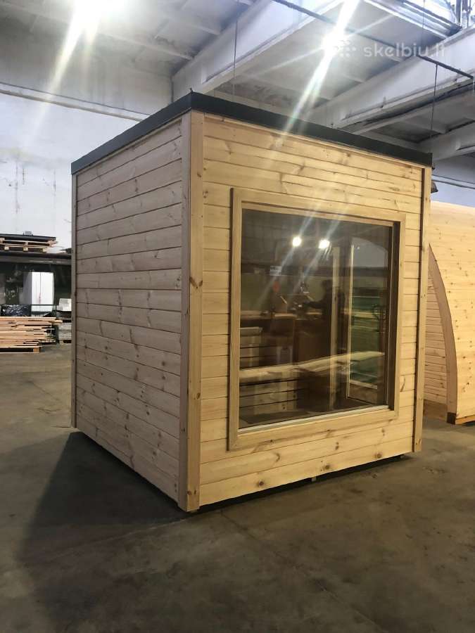 Lauko pirtis - modulinė sauna "Ausra"- 2.3 x 2.3 m - nuotraukos Nr. 5