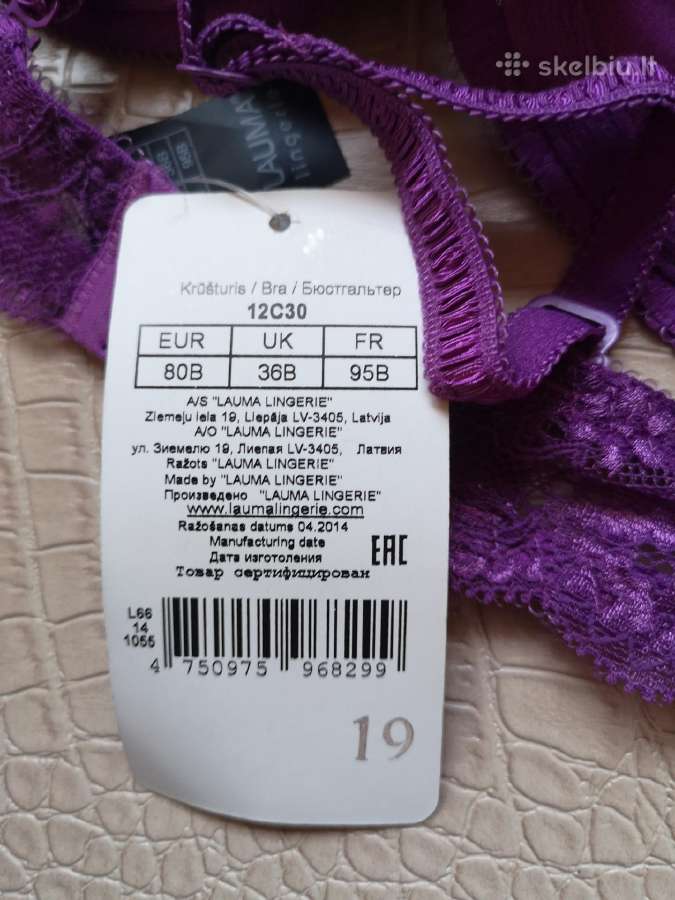 Lauma latviška nauja violetinė liemenėlė - nuotraukos Nr. 6