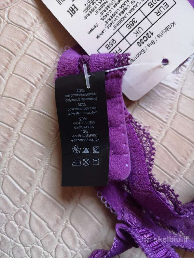 Lauma latviška nauja violetinė liemenėlė - nuotraukos Nr. 8