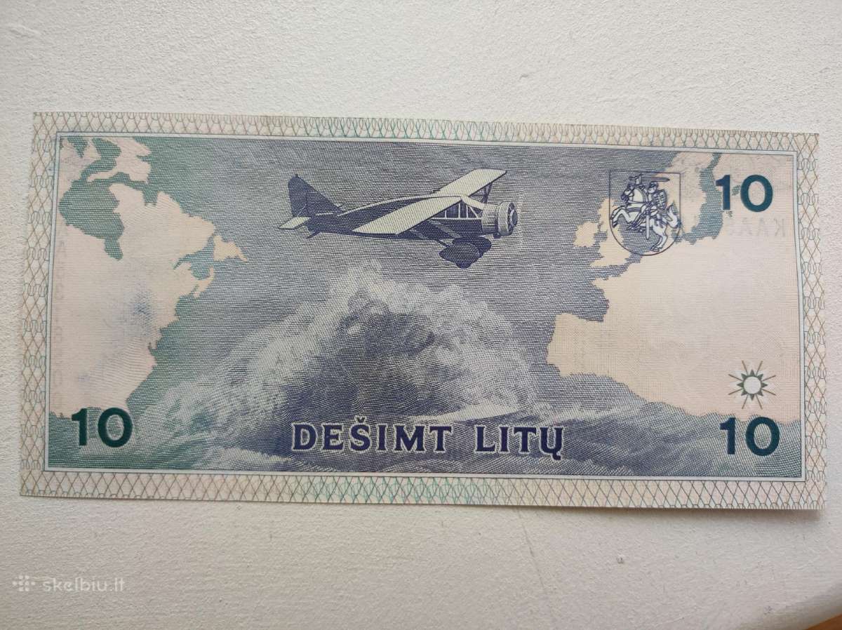 1993 metų 10 litų bankinio stovio - nuotraukos Nr. 2