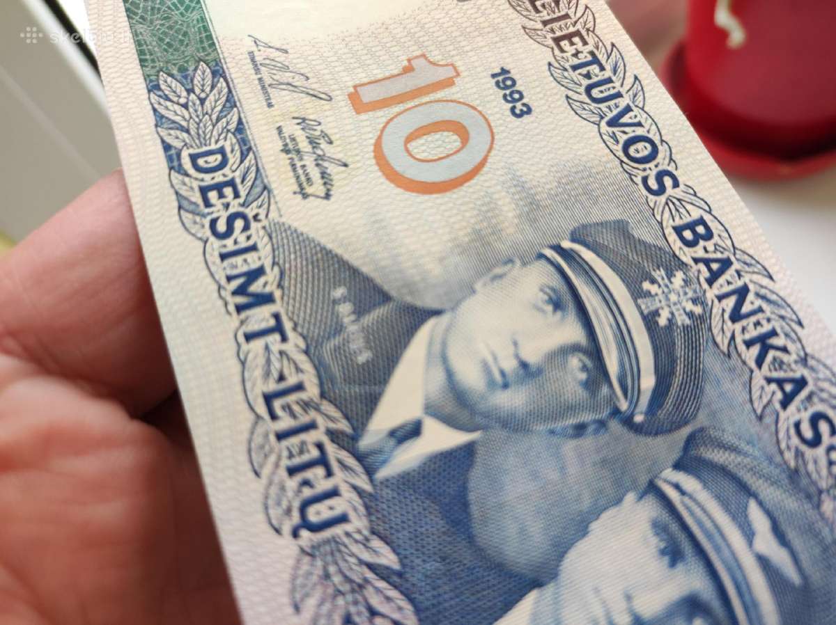 1993 metų 10 litų bankinio stovio - nuotraukos Nr. 5
