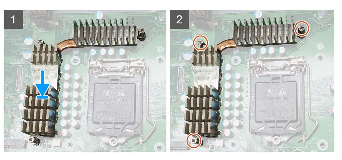 Dell Precision T3650 Cpu maitinimo radiatorius - nuotraukos Nr. 4