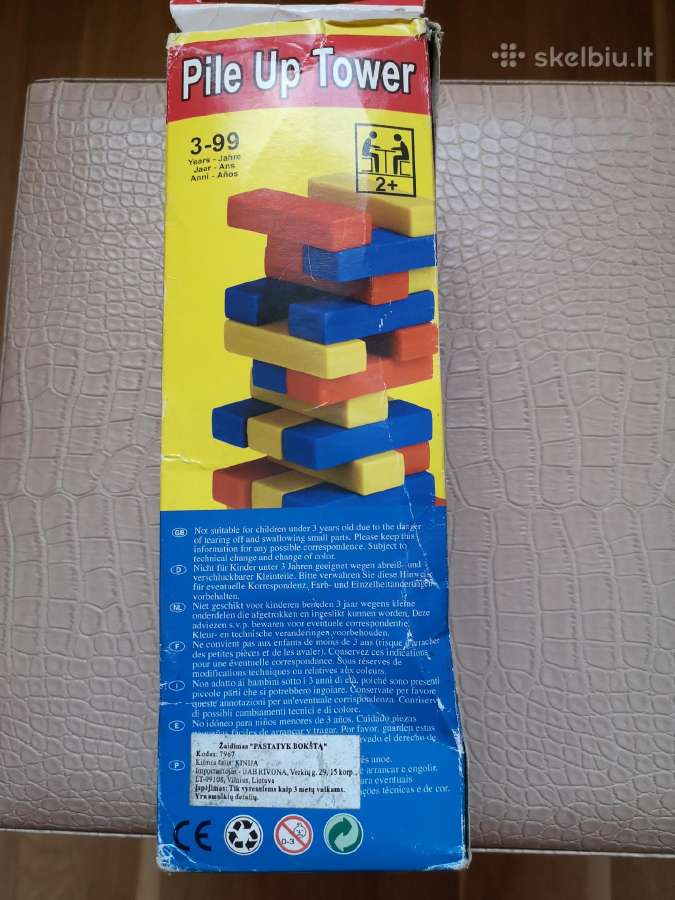 Stalo žaidimas - Jenga (virstantis bokštas) - nuotraukos Nr. 3