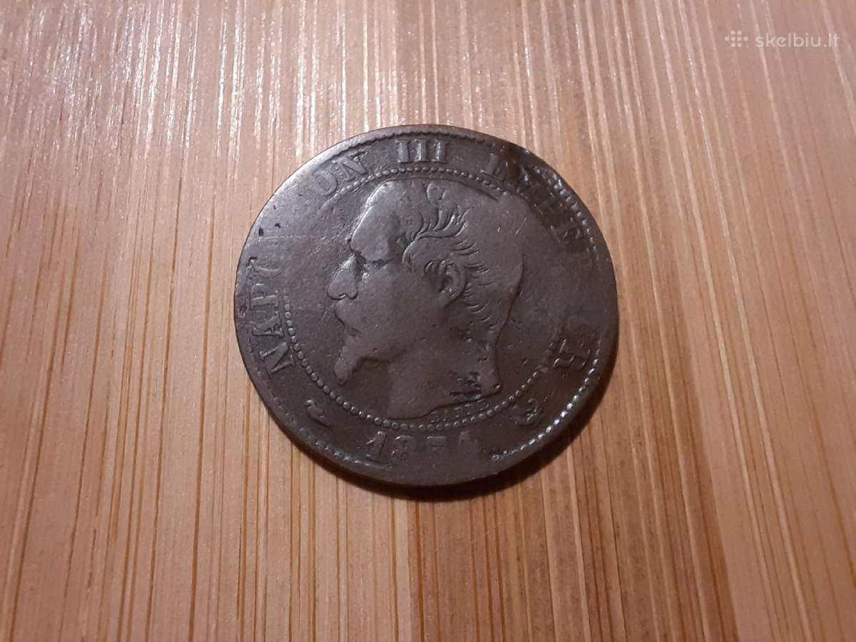 5 centimai 1854 W Napaleonas III - Prancūzija