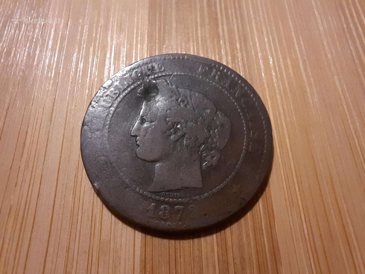 10 centimu 1872 A - Prancūzija - nuotraukos Nr. 2