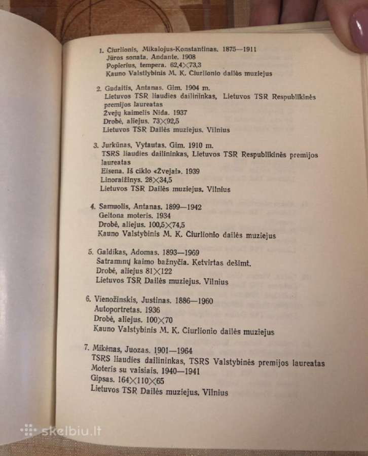 Knyga lietuvos dailė - nuotraukos Nr. 7