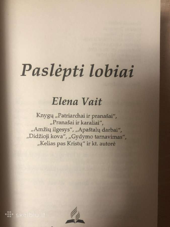 Knyga paslėpti lobiai - nuotraukos Nr. 2