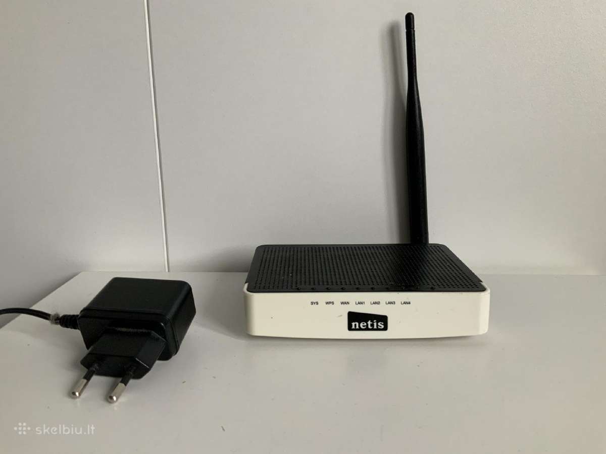Netis modemas Dsl WiFi G/n150 + 4lan, Antena 5dbi
