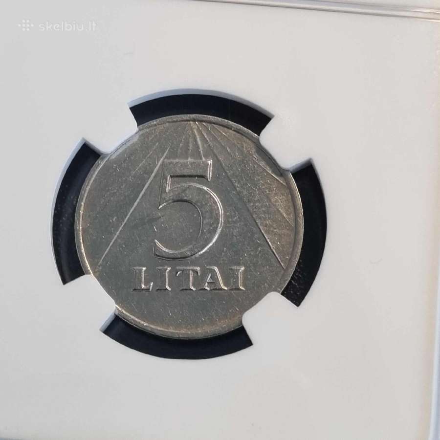 1991 m. 5 litai - nuotraukos Nr. 3