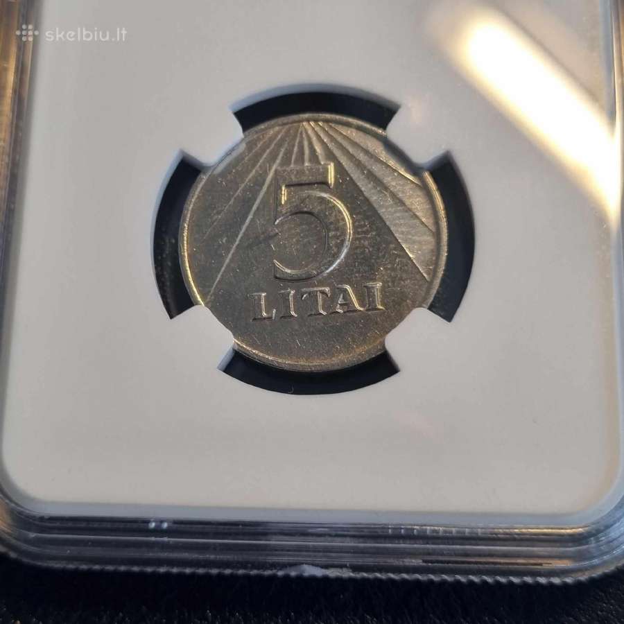 1991 m. 5 litai - nuotraukos Nr. 4