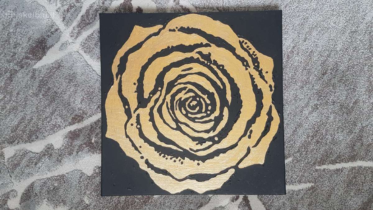 Tapytas abstraktus paveikslas 40x40 cm