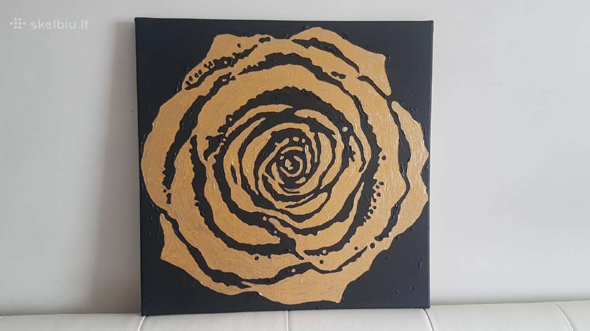 Tapytas abstraktus paveikslas 40x40 cm - nuotraukos Nr. 5