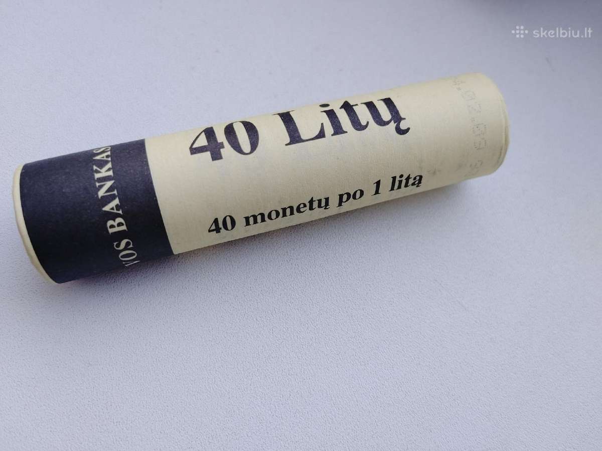 Litų monetų ritinėlis - Vilnius Eur. Kult. Sostinė - nuotraukos Nr. 3