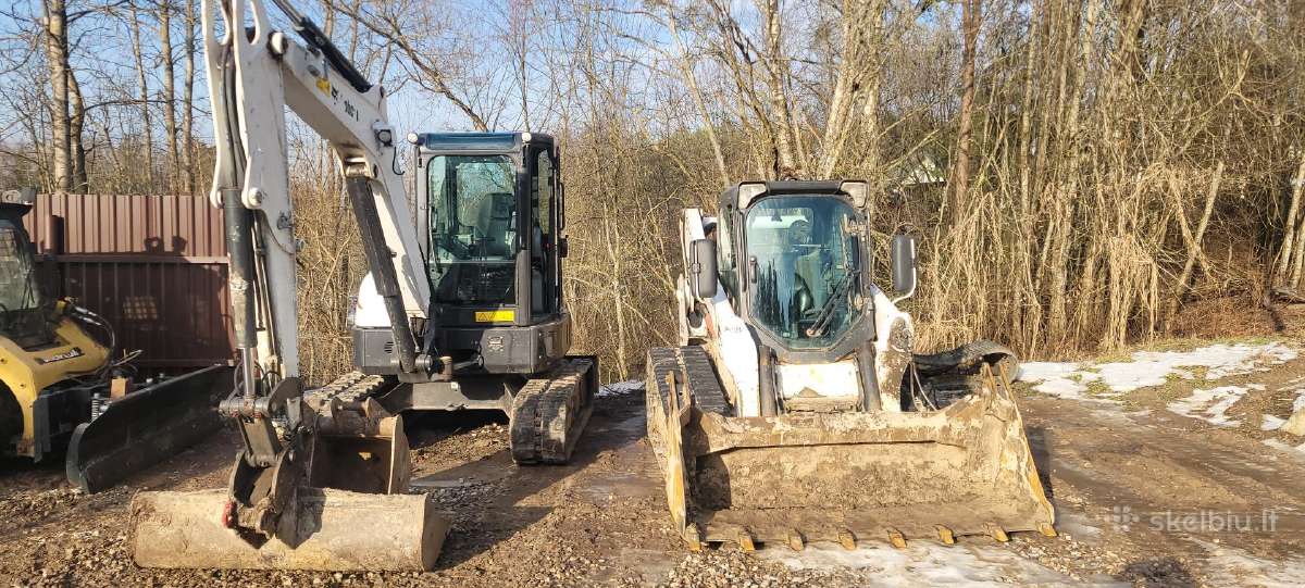 Bobcat, eskavatoriaus ir sunkvezimio nuoma - nuotraukos Nr. 2