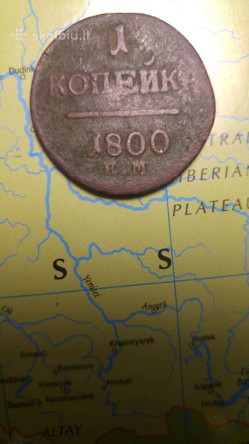1 kapeika. Rusija,1800 metai Em