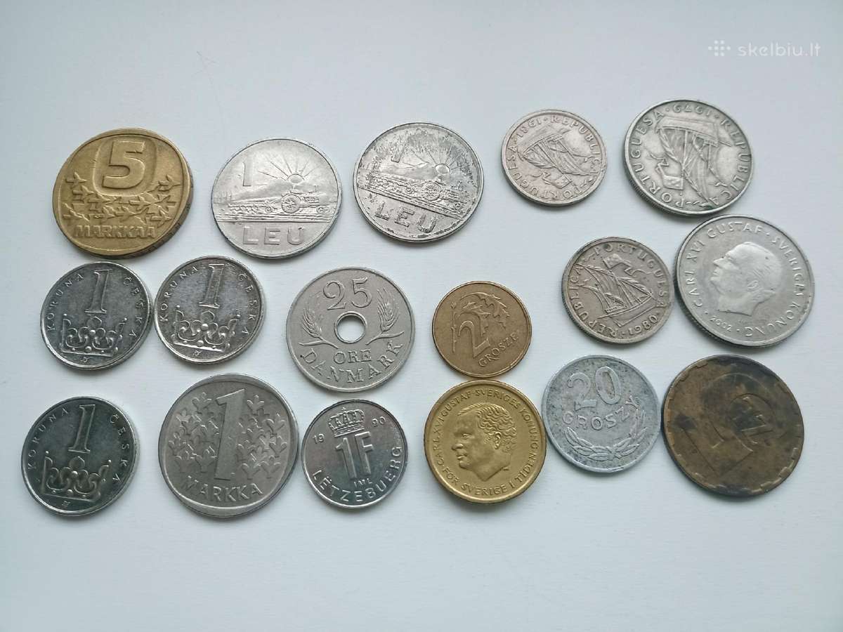Įvairių Europos valstybių monetos - nuotraukos Nr. 2