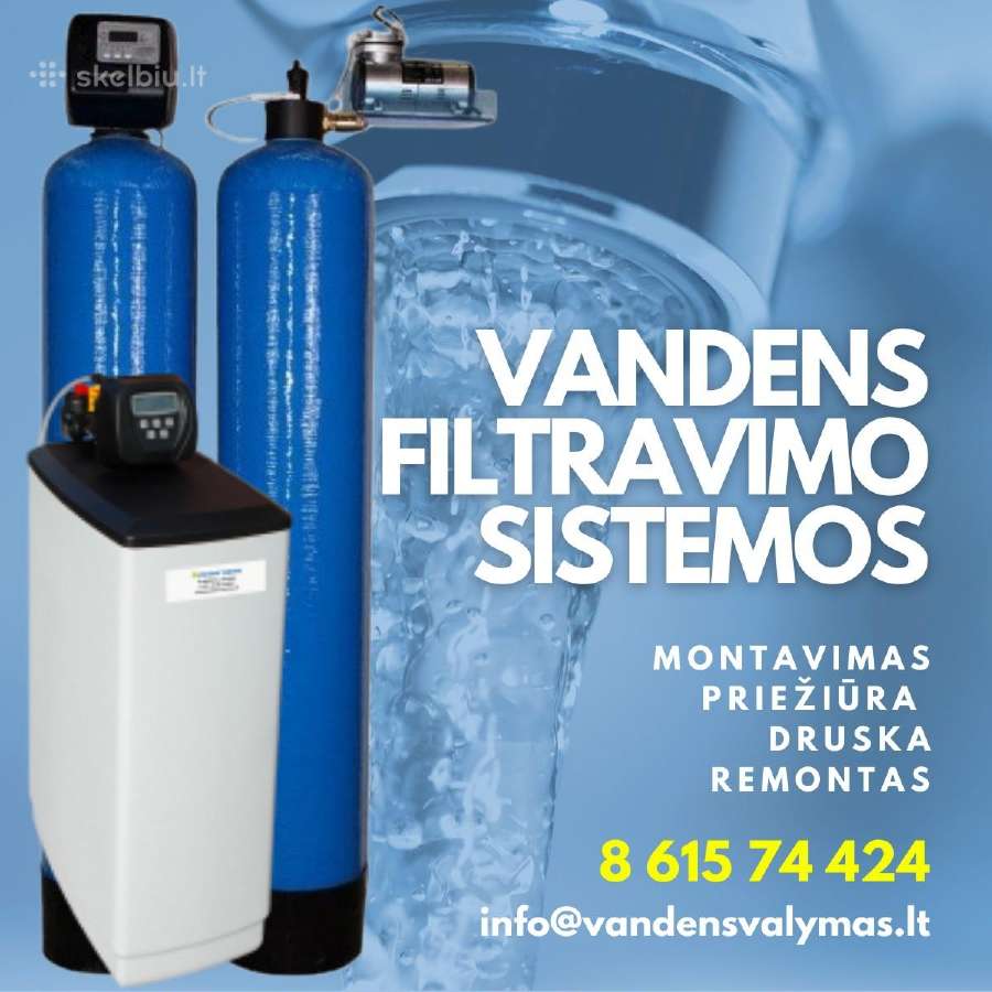 Vandens filtrai, geriamo vandens sistema, druska