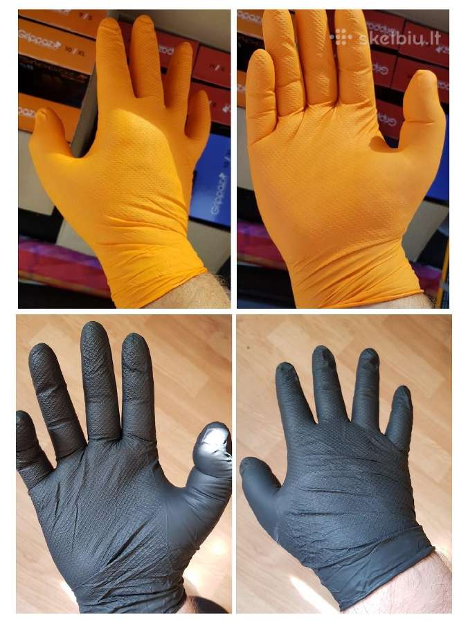 Vienkartinės tvirtos nitrilinės Grippaz 246