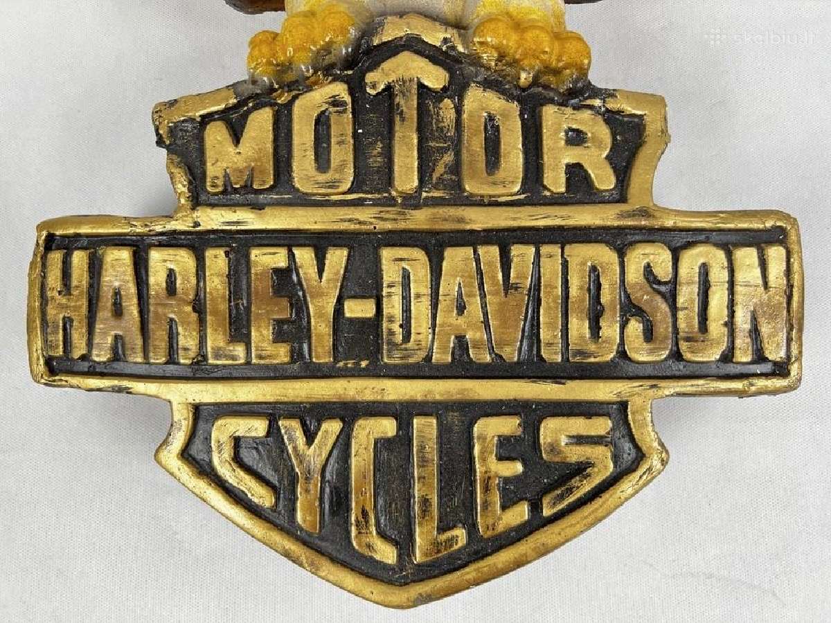 Harley davidson iškaba iš gipso - nuotraukos Nr. 5