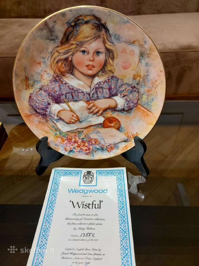 Nauna Wedgwood kolekcijinė lėkštė su sertifikatu - nuotraukos Nr. 2