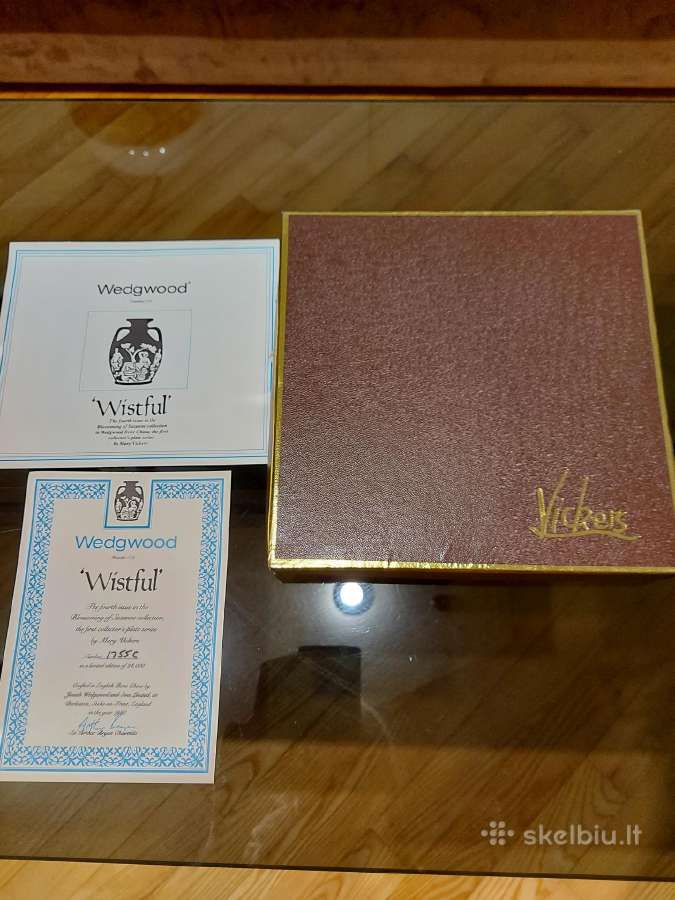 Nauna Wedgwood kolekcijinė lėkštė su sertifikatu - nuotraukos Nr. 4