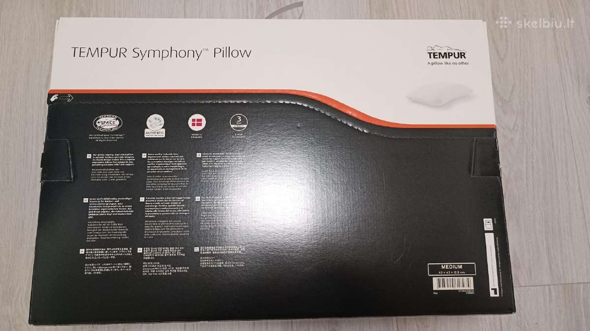 Tempur Symphony pagalvė S, M, L dydis originali - nuotraukos Nr. 4