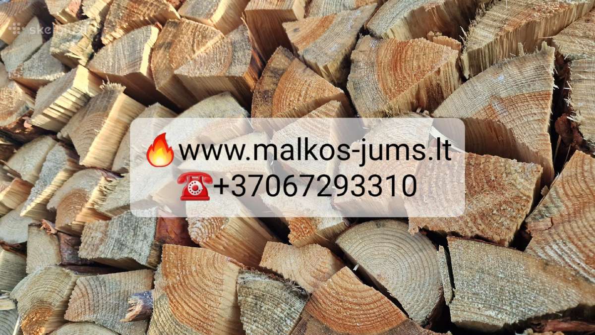 Skaldytos beržinės sausos malkos Mašina malkų - nuotraukos Nr. 6