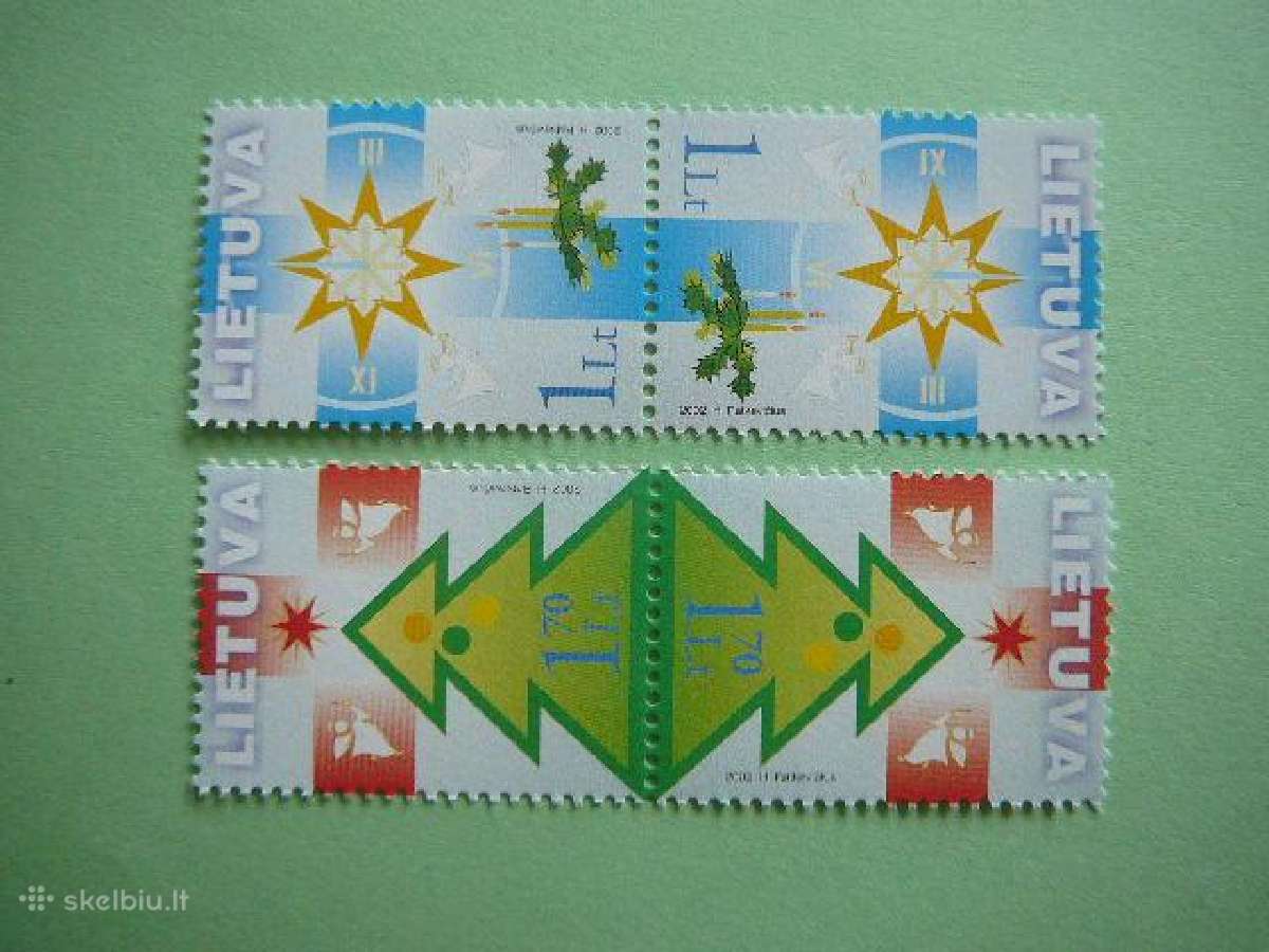 Lietuva 2002 Sventos Kaledos Mnh tet-bes lit804ts