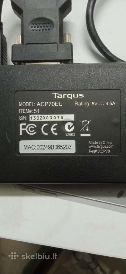 Stotele kompiuteriui Targus Acp70eu - nuotraukos Nr. 3