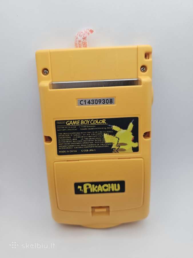 Nintendo game boy color Pokemon Pikachu - nuotraukos Nr. 5